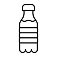 Symbol für die Wasserflasche vektor