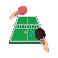 Illustration von Tabelle Tennis vektor