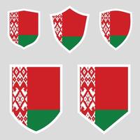 Weißrussland einstellen Schild Rahmen vektor