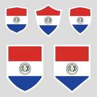 Paraguay einstellen Schild Rahmen vektor