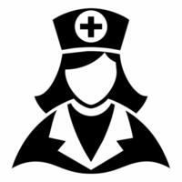 Illustration von medizinisch Krankenschwester Logo Symbol vektor