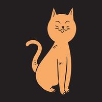 Katze . Katze T-Shirt Design Vektoren . Katze