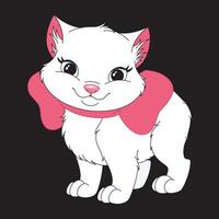 Katze . Katze T-Shirt Design Vektoren . Katze