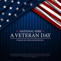Lycklig nationell hyra en veteran- dag bakgrund illustration vektor