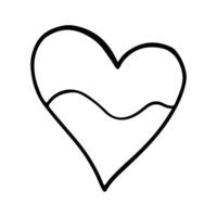 abstrakt Liebe Element. Gekritzel Herzen skizzieren, Herz Symbol zum Valentinstag Tag. vektor