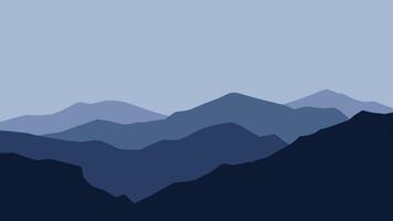 landskap illustration av berg bergsrygg landskap vektor
