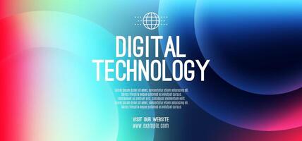 abstrakt digital teknologi trogen vetenskap blå rosa bakgrund, cyber vetenskap teknik, innovation kommunikation framtida, ai stor data, internet nätverk förbindelse, moln hi-tech illustration vektor