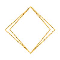 Geometrisk guldram för bröllop eller födelsedaginbjudan bakgrund. vektor