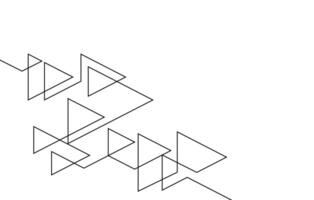 abstrakt geometrisch Dreieck gestalten Grafik einer Linie kontinuierlich vektor