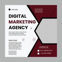 Beitrag für digitales Marketing vektor