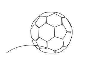 klassisk fotboll fotboll boll objekt linje konst vektor