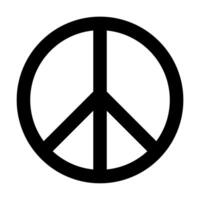 Frieden Zeichen Symbol zum Grafik Design, Logo, Netz Grundstück, Sozial Medien, Handy, Mobiltelefon Anwendung, ui Illustration vektor