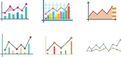 Wirtschaft Graph von Illustration einstellen vektor