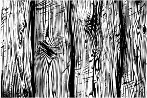 ångest torr trä- täcka över textur. mall för design. mönster för tömma bakgrund. illustration i graverat stil. vektor