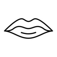 Lippenliniensymbol vektor