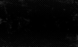 mörk grov grunge grynig halvton mönster prickar på svart bakgrund bedrövad spillts bläck täcka över design vektor