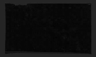 dunkel Grunge grobkörnig Halbton Muster subtil Punkte auf schwarz Hintergrund betrübt verschüttet Tinte Banner Design vektor