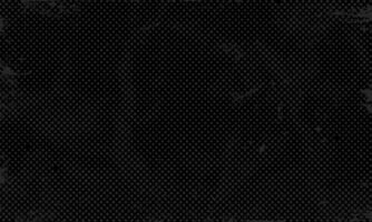 dunkel Rau Grunge grobkörnig Halbton Muster subtil Punkte auf schwarz Hintergrund betrübt verschüttet Tinte Banner Design vektor