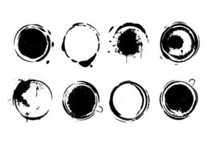 abstrakt bläck stänk cirkel ram grunge design med zen inflytande. vektor