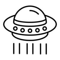 ufo linje ikon vektor