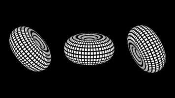 3d trådmodell modeller av objekt nätverk linje. geometrisk former atmosfär framtida. retro trogen design för teknologisk eller vetenskaplig element. svart bakgrund. illustration. vektor