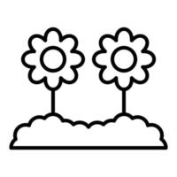 Symbol für die Blumenplantage vektor