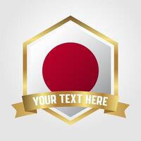 golden Luxus Japan Etikette Illustration vektor
