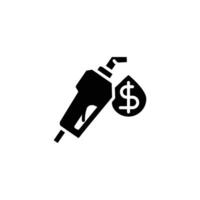billig bensin fast ikon design Bra för hemsida och mobil app vektor