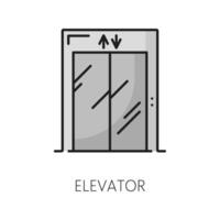 hiss ikon för verklig egendom, Hem försäljning och hyra vektor