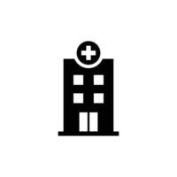 Krankenhaus Gebäude Symbol Symbol vektor