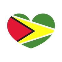 Guyana Flagge auf Weiß Hintergrund vektor