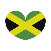 jamaica flagga på vit bakgrund vektor