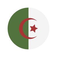 Algerien Flagge illustriert auf ein Weiß Hintergrund vektor