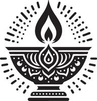 Diwali Lampe Symbol Illustration vektor