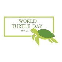 värld sköldpadda dag mall design. värld oceaner dag begrepp, sköldpadda under vattnet med många skön korall, hjälp till skydda djur- och miljö vektor