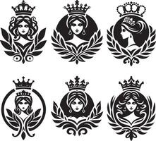 Königin Kunst Symbol Illustration vektor