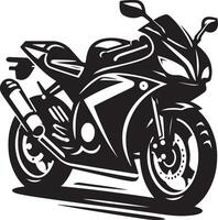 Motorrad Kunst Illustration Weiß Hintergrund vektor