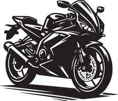 Motorrad Kunst Illustration Weiß Hintergrund vektor