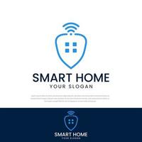 Signal Smart Home-Logo verbreitet. Smart-Home-Symbol. einfaches Linienhauslogo, einfache Elementeillustration. kann für Web und Mobile verwendet werden. vektor