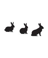 Hase Silhouetten Design vektor