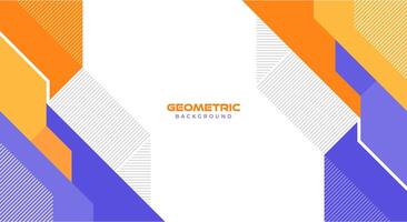eben geometrisch Orange und lila Hintergrund vektor