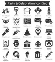 Party- und Feier-Icon-Pack vektor