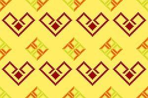 pixel mönster etnisk orientalisk traditionell design tyg mönster textil- afrikansk indonesiska indisk sömlös aztec stil abstrakt illustration vektor