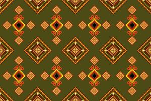 pixel mönster etnisk orientalisk traditionell design tyg mönster textil- afrikansk indonesiska indisk sömlös aztec stil abstrakt illustration vektor