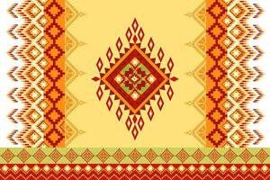 Pixel Stoff Muster ethnisch orientalisch traditionell Design zum Kleidung Stoff Textil- nahtlos Muster Stoff drucken vektor