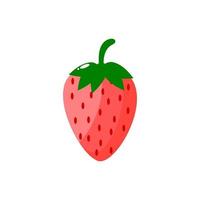 jordgubbsvektor eller clipart. jordgubbe ikon. vektor