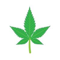 Marihuana Blatt Symbol Illustration Design Vorlage vektor