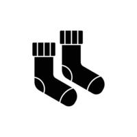 Socken Glyphe Symbol - - Herbst Jahreszeit Symbol Illustration Design vektor