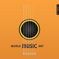 Welt Musik- Tag Grafik Design ist großartig zum Welt Musik- Tag Feierlichkeiten vektor