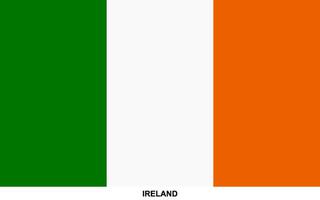 flagga av Irland, irland nationell flagga vektor